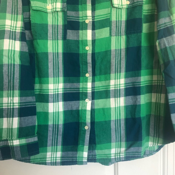 Old Navy Button Down Plaid Shirt - Picture 5 of 9